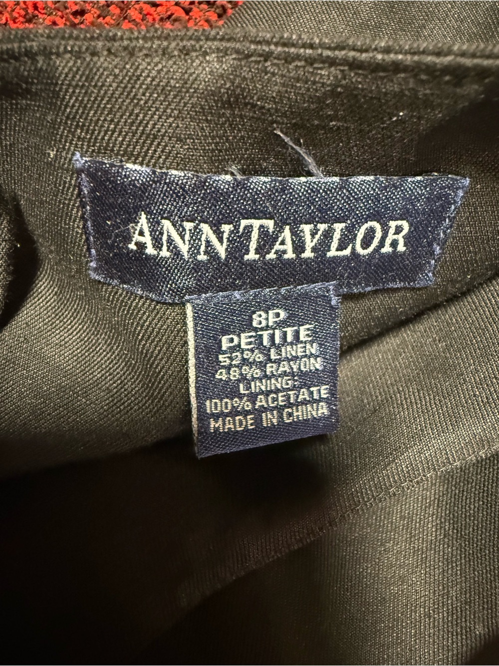 Ann Taylor Black Short-Sleeve Shift Dress - Picture 5 of 5